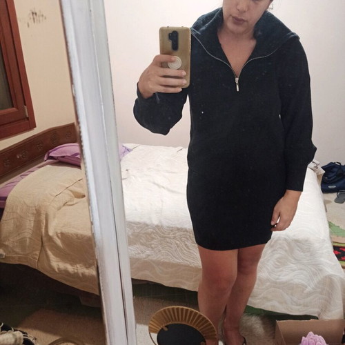 Yas sweater style dress new, black, size Large