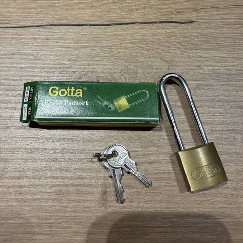 Gotta brass padlock 25mm, new