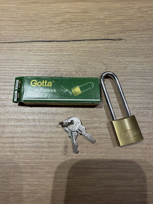 Gotta brass padlock 25mm, new