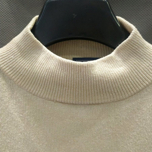 SOIE POUR SOI men's turtleneck sweater used, beige, size L
