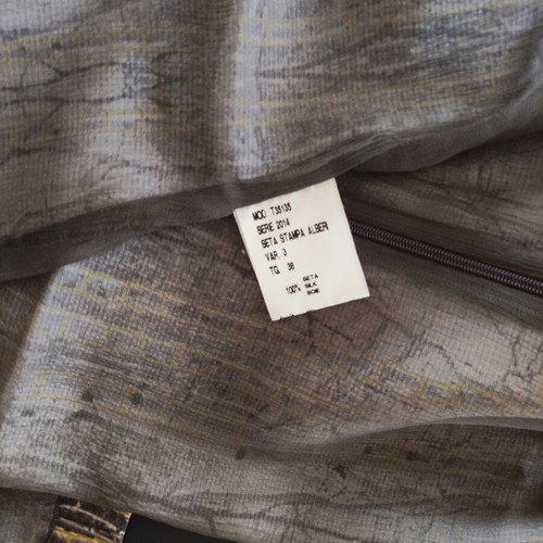 Santacroce Vintage Silk Mini Dress Made in Italy, like new, abstract nature print