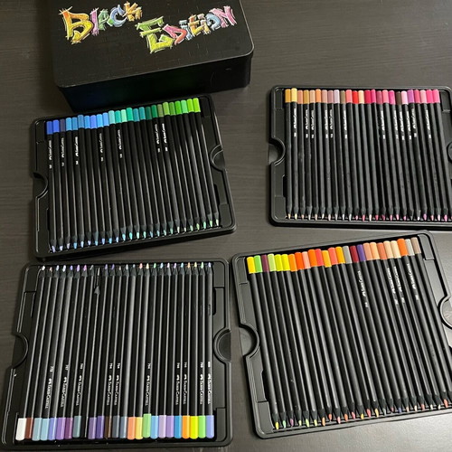 Faber-Castell Black Edition pencil case 100 pencils like new