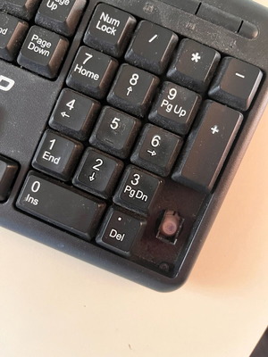 Keyboard used with one missing key