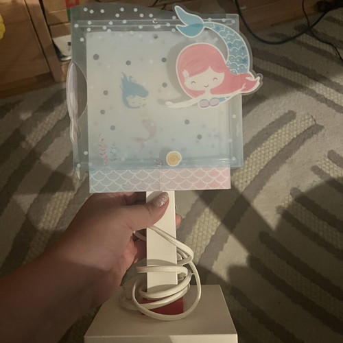 Children's table lamp with mermaids