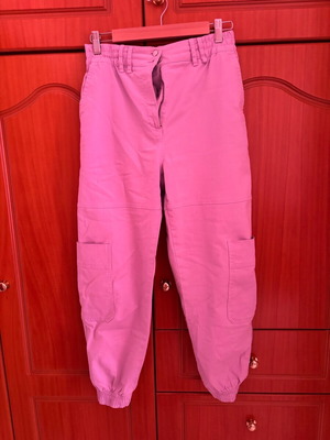 Lilac pants Bershka used, size L (40)