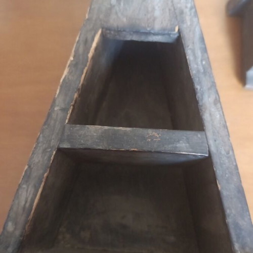 Boho wooden jewelry box used with defects