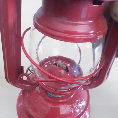 Storm lantern, 26 cm height, made in Czechoslovakia