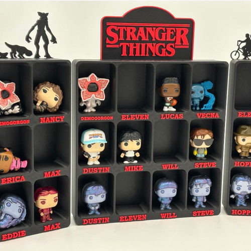 Stranger Things Kinder Joy Funko Pop stand new, 3D printed plastic PLA
