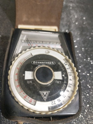 Vintage light meter used