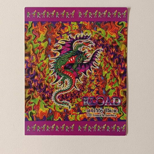 Vintage Psytrance Event Flyer Brainstorm Reload 2000s like new
