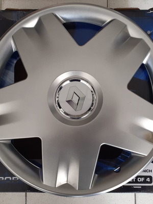 Τάσια 14'' μαρκέ για Renault Clio Twingo Thalia Kangoo, νέα, ασημί