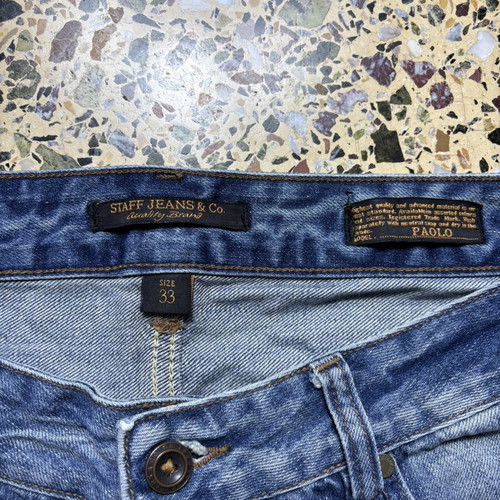 Staff Jeans and Co Baggy Mena Knee Jort M-L like new, blue