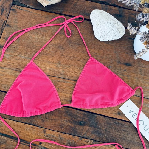 Triangle Bralette Veloudakis new, pink, size small