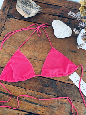 Triangle Bralette Veloudakis new, pink, size small