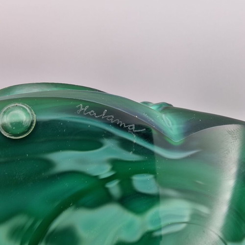 František Halama Art Deco liqueur set malachite glass like new