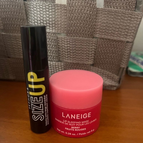 Laneige lip mask and Sephora mascara new