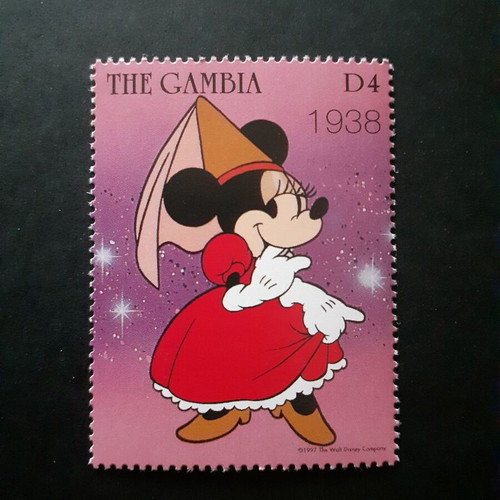 Minnie Mouse Stamp Set Thru The Years 1997, mint condition