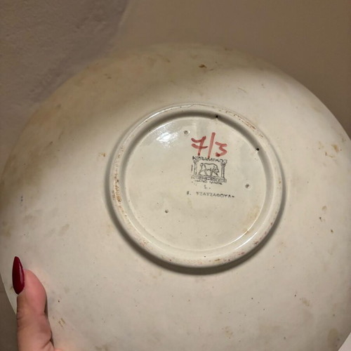 Ceramic platter used, rare