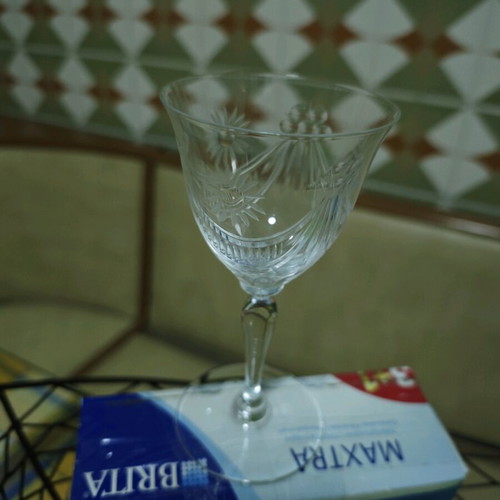 Crystal glasses like new, set of 10, 100 years old