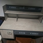 Work Desk like new with Shelf, Wooden Gray-Rustic