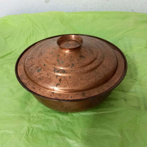 Copper pot used, vintage