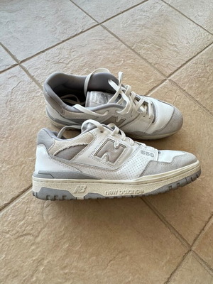 New Balance 550 sneakers, white, size 45.5