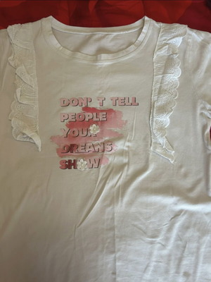 White blouse with design large size like new