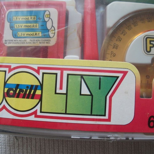 Jolly Drill by Faro new, plastic case with electric drill for kids