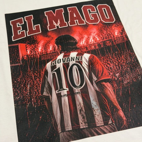 Giovanni El Mago Olympiacos T-shirt new, size Large, 100% cotton