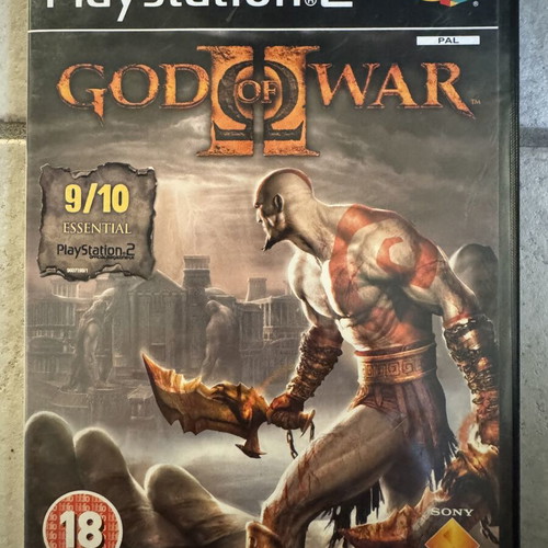 God of War 2 PS2 game, original black edition