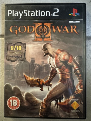 God of War 2 PS2 game, original black edition