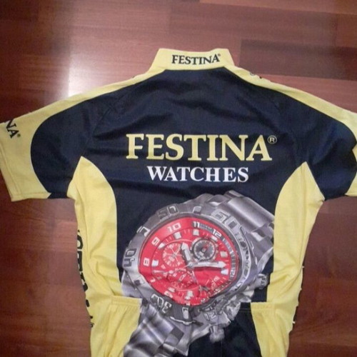 Festina vintage cycling jersey like new with lanyard gift
