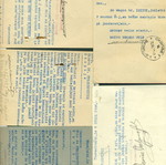 5 Old Mailed Postcards 1938-1939 Thessaloniki Jewish Business with Texts