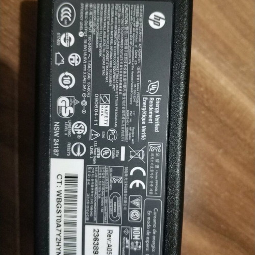 HP Laptop Charger 65W Like New