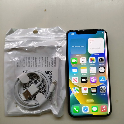 iPhone X used for parts or use, jailbroken, with charging cable