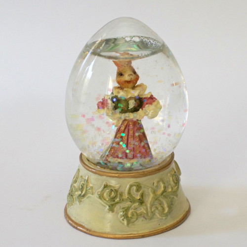 Vintage snow globe with figure like new, height 8 cm