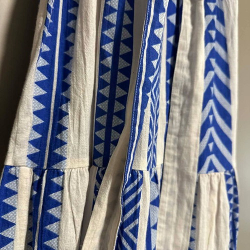 Promoda summer dress like new, size XS/S, white and blue