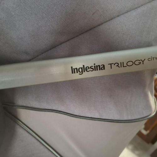 Inglesina stroller 3-in-1 used with car seat, footmuff, and music relax