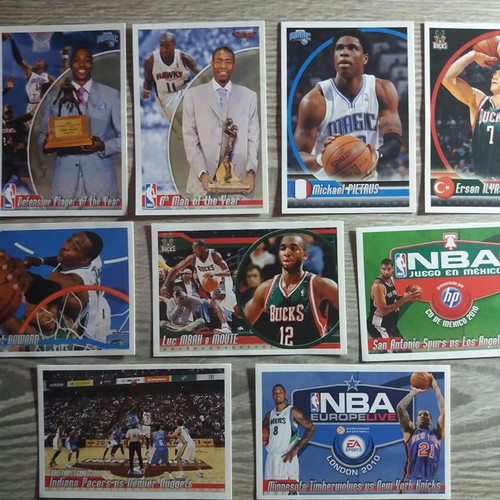 Panini NBA Basketball Stickers 2010 new, pack of 95 pieces
