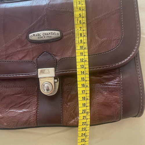 Marc Chantal leather shoulder bag for women like new, brown