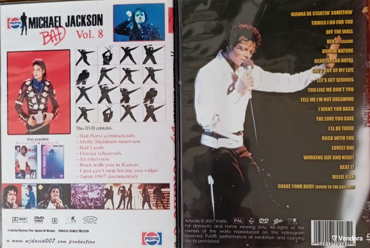 Michael Jackson DVD used, live and… - € 10,00 - Vendora.cy