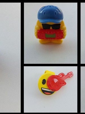 Φιγούρες Emoji σαν καινούργιες, σετ 5, πλαστικές