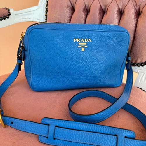Prada Crossbody Bag Blue Like New
