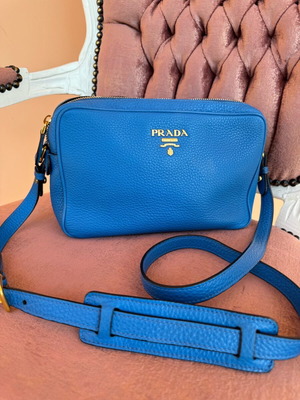 Prada Crossbody Bag Blue Like New