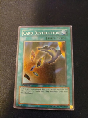 Yu-Gi-Oh Card Destruction 1st edition used, super rare
