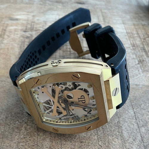 Philipp Plein Skeleton Watch new, black and gold