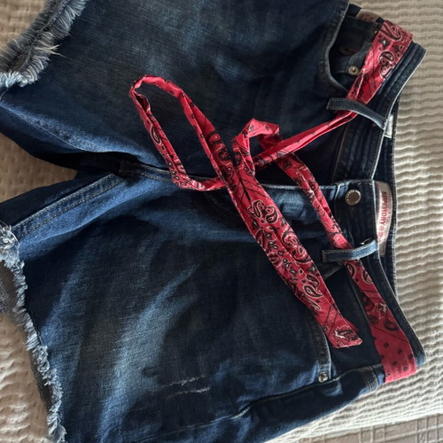 Superdry Salem women's denim shorts like new, mid worn blue, size S