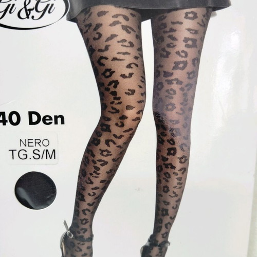 Women's tights new with rhombus and leopard patterns