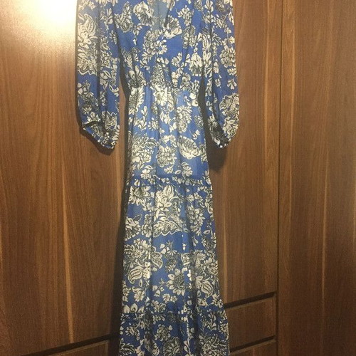 Desiree dress blue-white new, size M