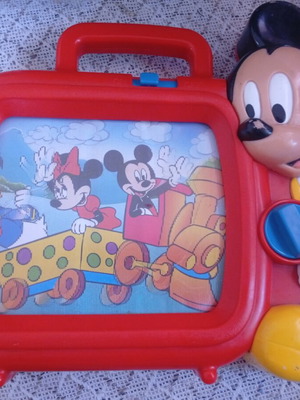 Vintage Mickey Mouse children's music TV by Arco Toys, used